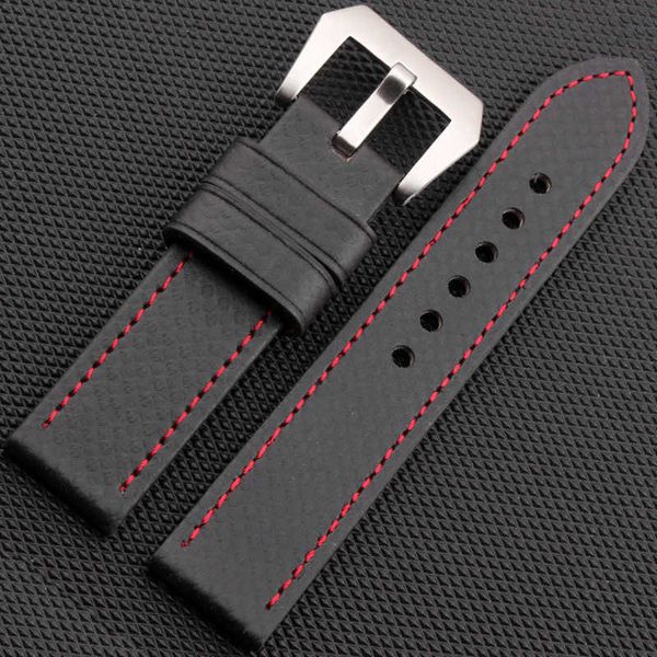

22mm carbon fiber real leather watch strap for huawei gt2 magic 2 amazfit gtr watchband bracelet for galaxy watch 3 gear s3 band h0915, Silver