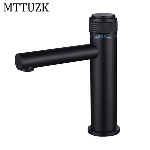 

bathroom sink faucets mttuzk solid brass brushed gold basin faucet mtte black press the switch cold mixer taps