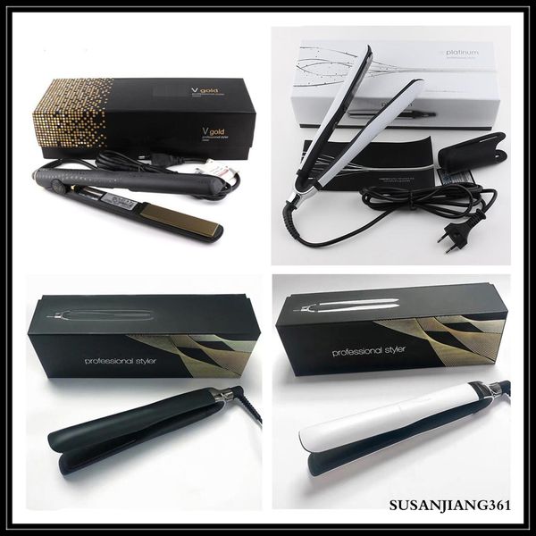 

epack 1pc v gold max hair straightener classic professional styler fast hair straighteners iron hair styling tool platinum+ drop shipping, Black