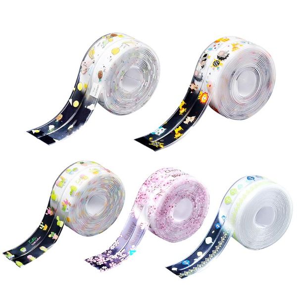 

wall stickers 3.2mx3.8cm waterproof bathroom sink sealing strip tape pvc self adhesive mold proof for kitchen stove toilet gap