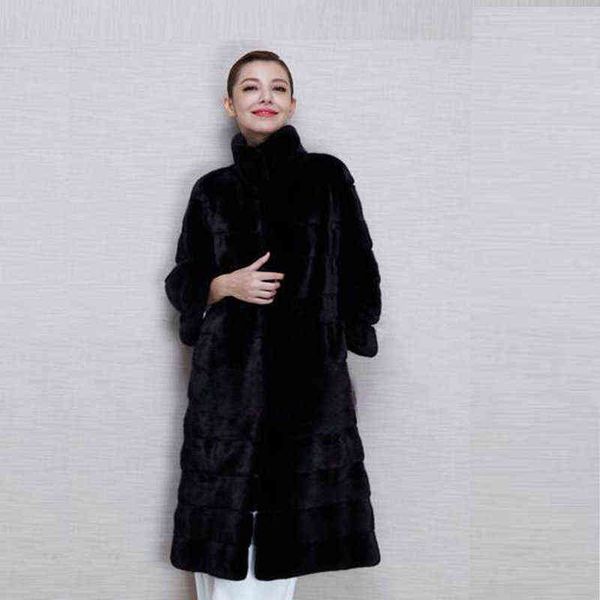 

bhunati autumn ladies temperament medium and long fur 211207, Black