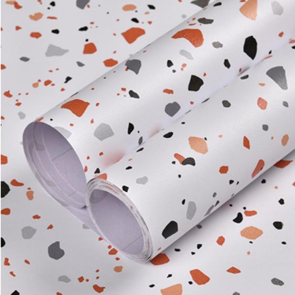 

wallpapers terrazzo kitchen marble wallpaper counter table decal waterproof self adhesive pvc wall paper bedroom dining room bathroom