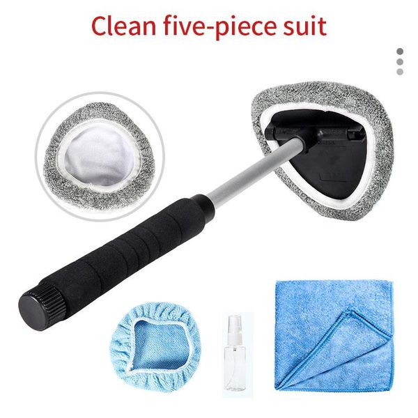 

car sponge 5 in 1 washing brush with windscreen cleaning tool set washable cloth rag for auto windows accessories