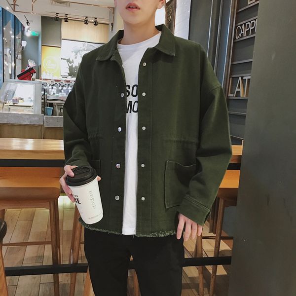 

autumn 2021 new korean loose lapel trend large size jacket men's wear, Black;brown
