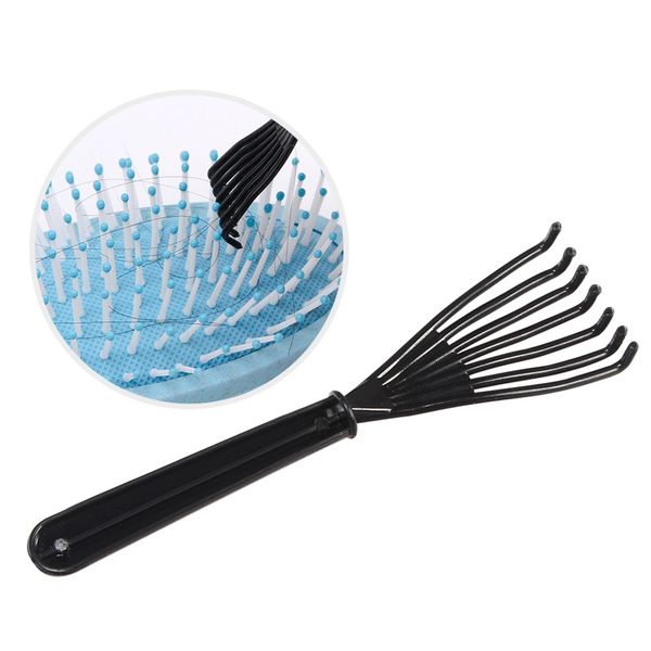 

plastic cleaning removable handle cleaner tool hair brush comb household styling care tools brushes combs, Silver