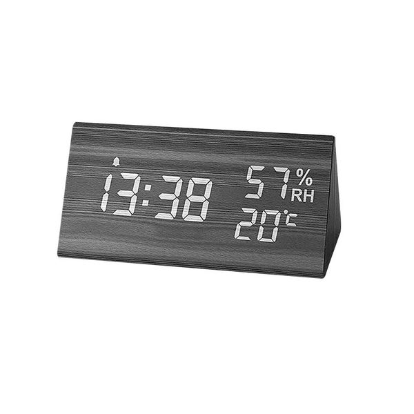 

other clocks & accessories digital clock led wooden alarm table sound control electronic deskusb/ powered desperadoes home decor