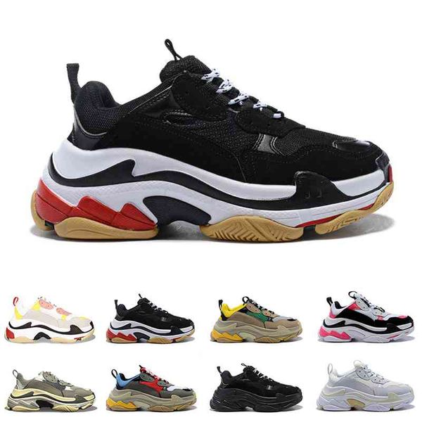 

st quality 17fw paris triple-s sports zapatos casual shoes chaussures black red white green grey blue dad ennis increasing shoe size eu 36-4