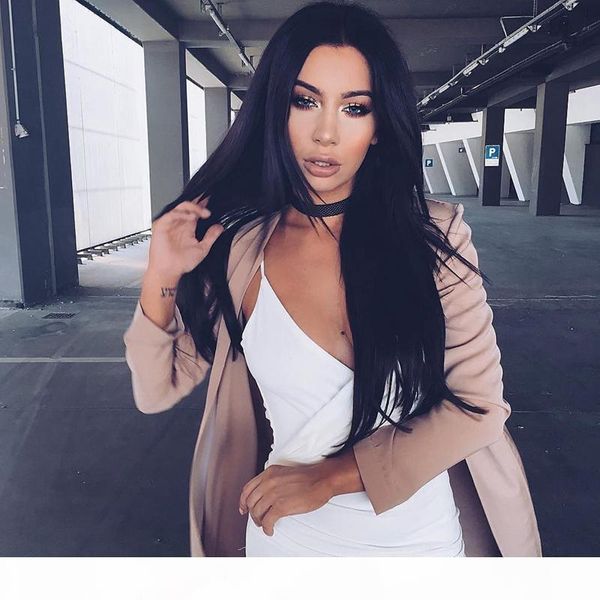 

lace front human hair wigs indian full lace human hair wigs natural straight lace front wig, Black;brown