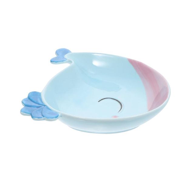 

dishes & plates 1pc lovely household child tableware cartoon whale ceramic plate serving
