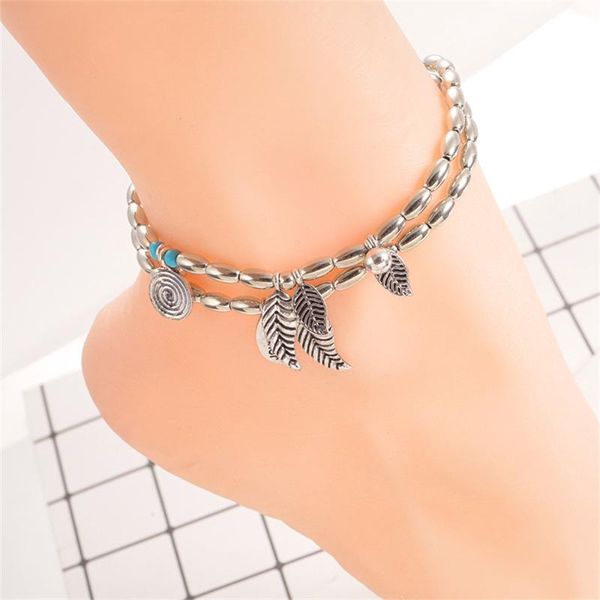 

anklets women's steel anklet foot bracelet chain starfish charms for woman barefoot beach leg ankle bracelets jewelry feet, Red;blue