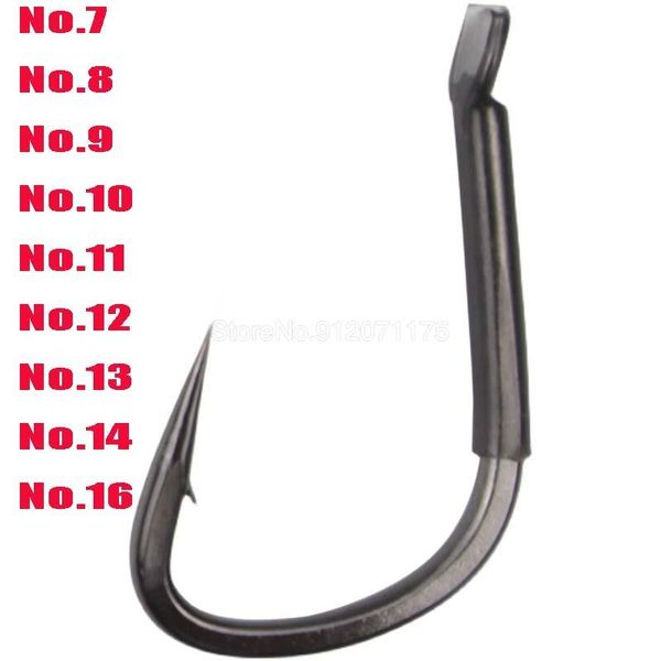 

fishing hooks 9pcs strengthen herring hook crooked mouth giant angle large carp anchor tug of big sturgeon