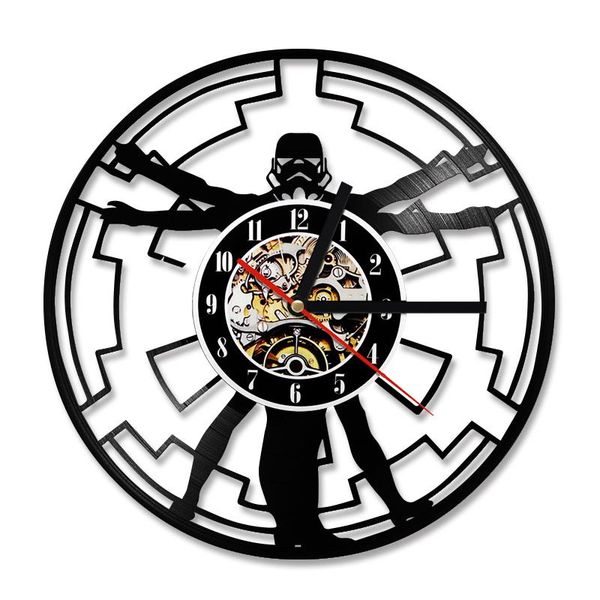

wall clocks fashion creative clock cd record film theme home decor 3d hanging watches duvar saat decoracion