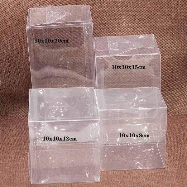 

gift wrap 10pcs transparent boxes wedding favor party event decoration clear candy box pvc chocolate bags birthday jewelry packaging