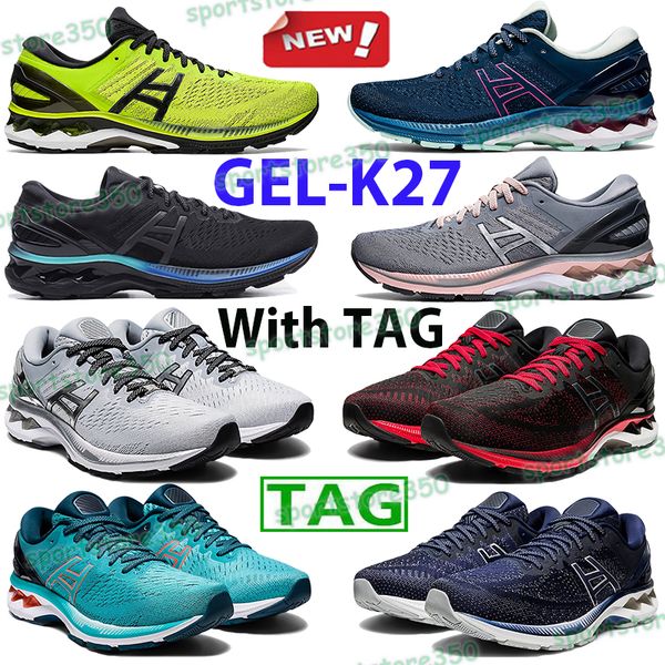 

2023 new running shoes gel-k27 men women sneakers classic red lime zest black mako blue platinum pure silver triple white mens trainers