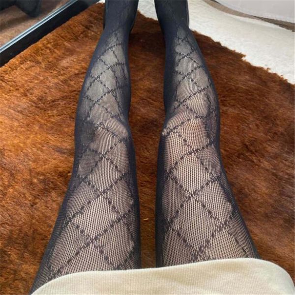 

night club personality women tights full letter jacquard lady long leggings birthday gift for girls elastic stocking, Black