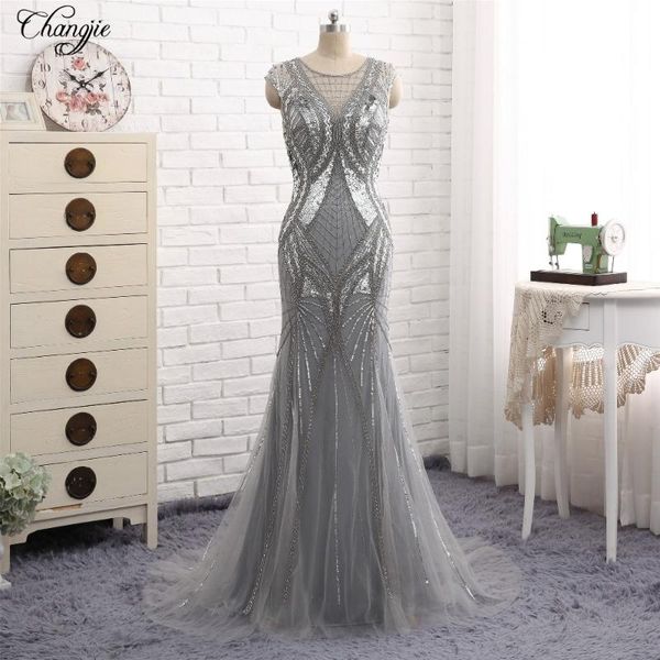 

party dresses fantastic long evening dress 2021 o-neck sleeveless floor length beading tulle mermaid prom vestido de festa, White;black