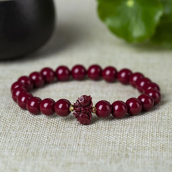 

beaded, strands butterfly cinnabar bracelet natural high content handmade carved versatile, Black