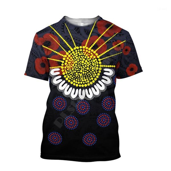 

men's t-shirts zealand maori and australia aboriginal 3d all over printed t-shirt harajuku streetwear t shirts men for women short slee, White;black
