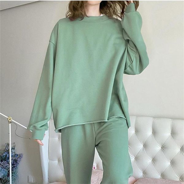 

women's tracksuits autumn leisure 2 piece sets tracksuit set long sleeve female pullovers sweatshirt suit casual sport pants suits, Gray
