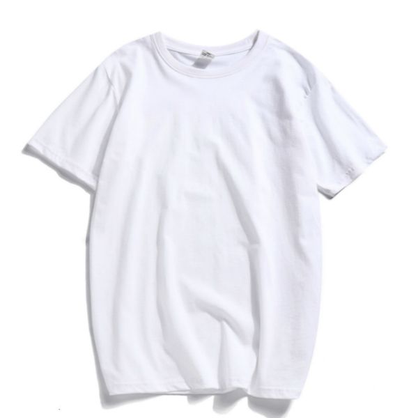 

2021 vintage versatile cotton plain lets loose sleeve white female shirt with short sleeves e3kg