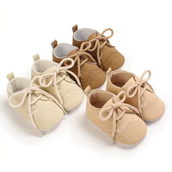 

first walkers baby shoes born boys causal anti-slip solid soft sole sneakers 0-18m