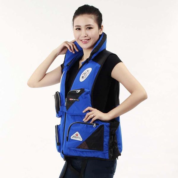

buoyancy aid life jacket men women outdoor sport reflective safety rafting drifting life vest multi pocket fishing vest