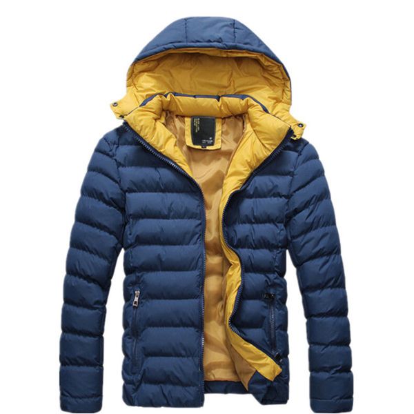 

winterjas men catoon coated jassen parka winddicht waterproof jacket, Black