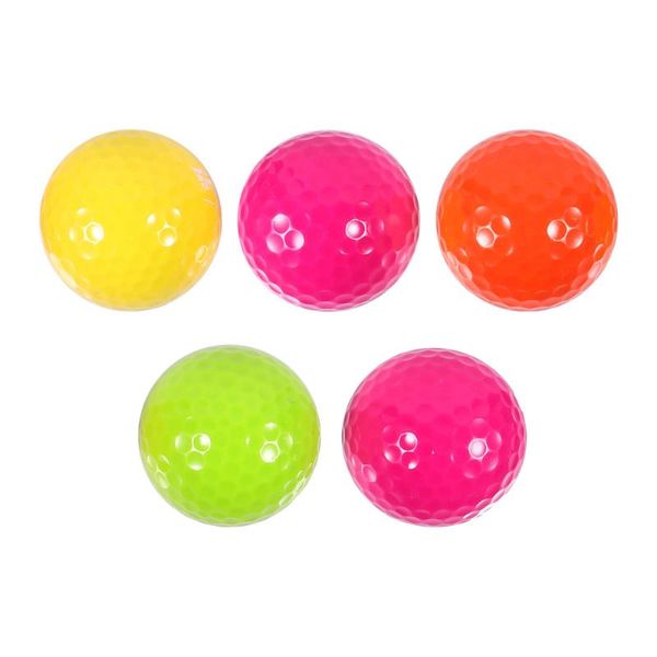 

golf balls 5pcs gift rubber practice training sports novelty
