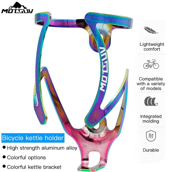 

water bottles & cages motsuv bicycle bottle cage aluminum alloy botttle rack ultra-light holder riding supplies accessories