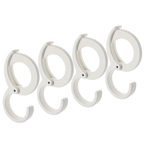 

hooks & rails 4 pcs plastic s-shape clip hook buckle kook non-slip with card position clothes hanger for kitchen bathroom bedroom
