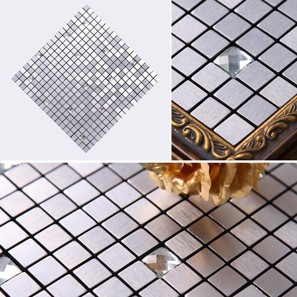 

self-adhesive mosaic backsplash sticker peel & stick wall tile room decoration
