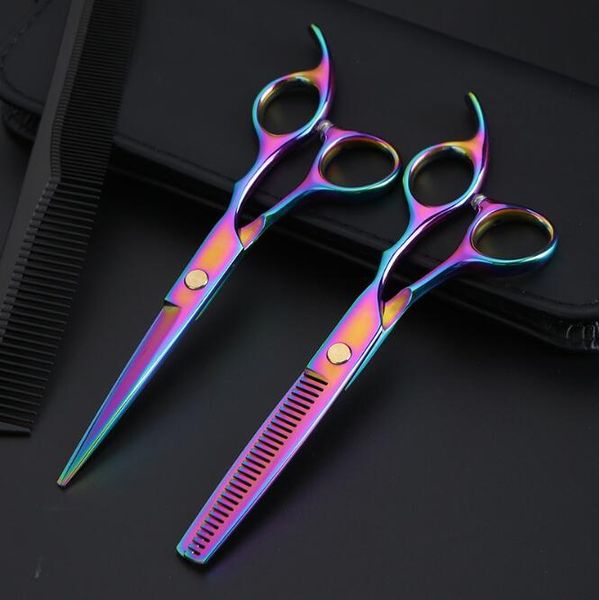 

hair scissors 20pcs/lot 6.0 inch the barber stainless steel split flat teeth thinning styling tools ha2128
