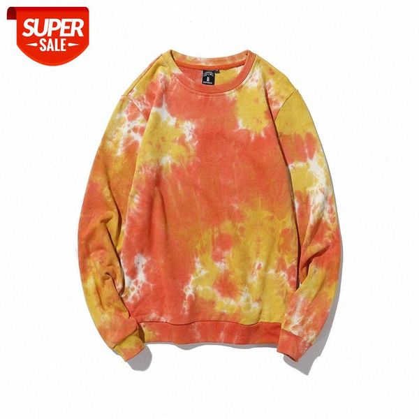 

tide brand plus size men's oversized tie-dye personality fat sweater loose couple #ci0m, Black