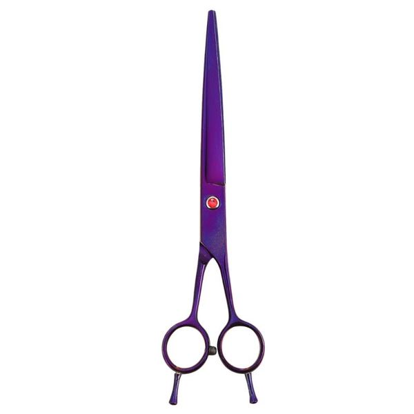 

hair scissors 1 pair of professional shears haircut barber (purple)
