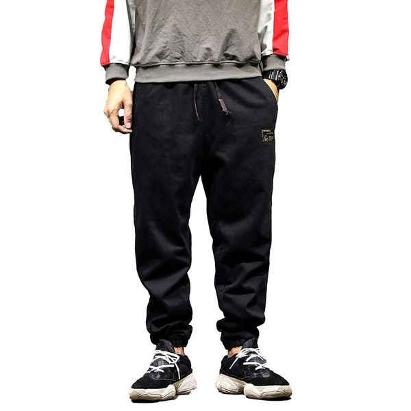 

2021 new autumn mens fashion jeans hip hop harem denim black loose cotton rows masculine pants men's clothes 3sxa, Blue