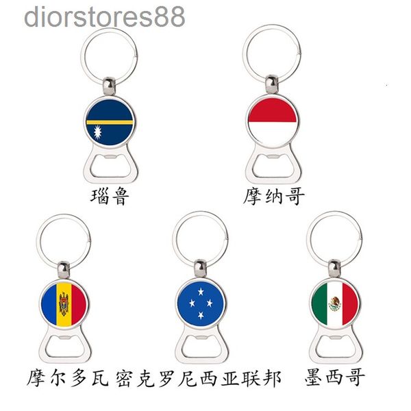 

key chain micronesia federated states of mexico monaco moldova flag bottle opener, Silver