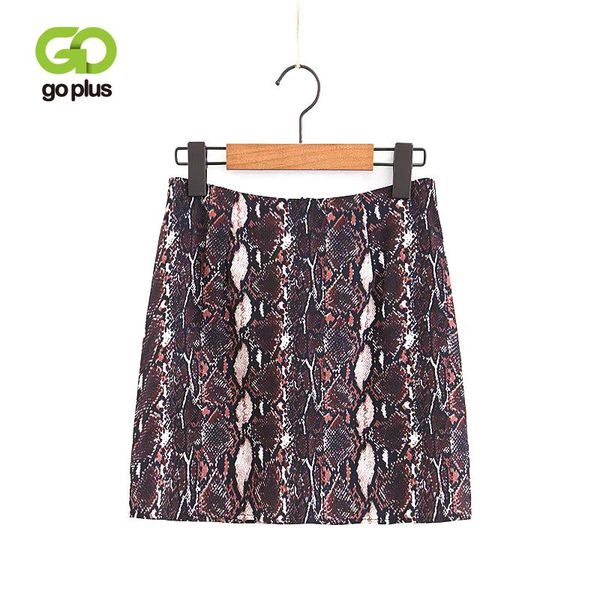 

skirts goplus snake print pencil spring womens club fashion high waist streetwear mini bodycon a-line skirt c7114, Black