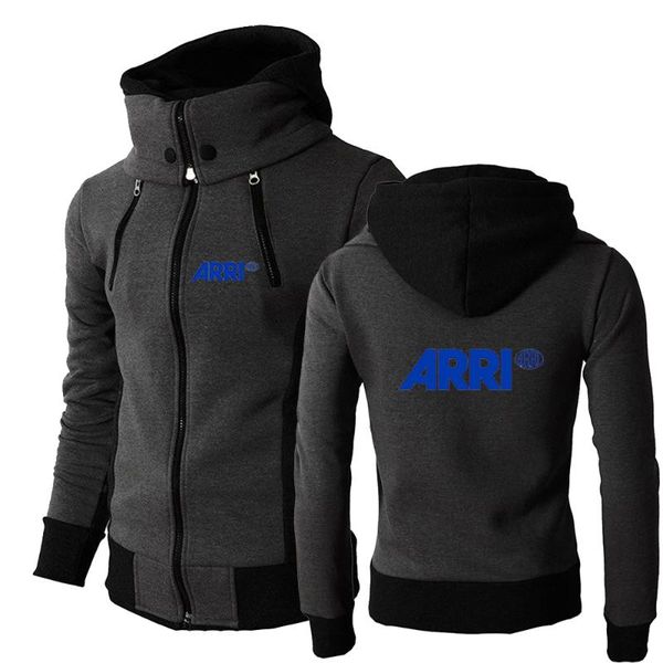 

men's hoodies & sweatshirts 2021 film broadcast camera arri fleece zipper hooded coat sportwear male streetwear tracksuit brand clothin, Black