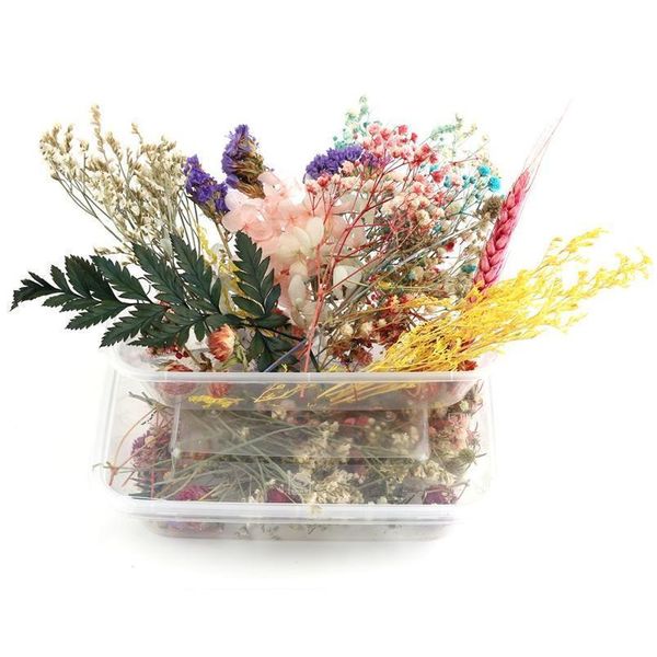 

boxed dried flower diy accessories dry aromatherapy candle epoxy resin pendant necklace jewelry making craft party qylyzi