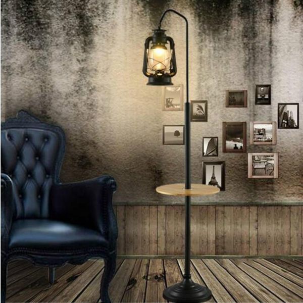 

creative cafe kerosene lamp american simple bedroom old lantern european retro vintage floor lamp wf5061008
