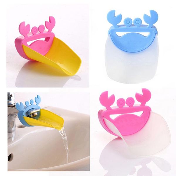 

corner&edge cushions 1pc bathroom products cute sink faucet chute extender crab children kids washing hands tools bs
