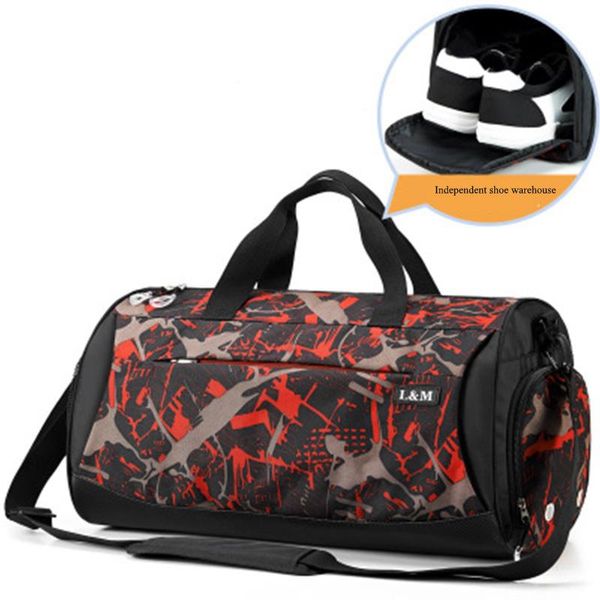 

duffel bags men's fitness bag fashion women's yoga training dry and wet separation travel with shoe compartment luggage handbag