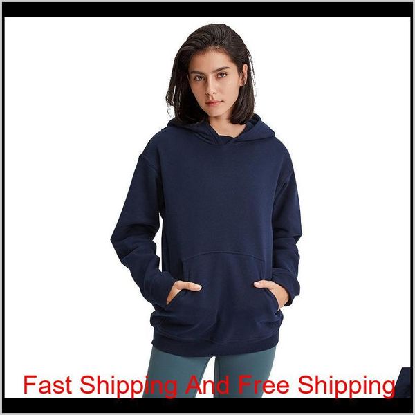 

sport fitness hoodies lu-123 women autumn winter fleece hooded sweatshirt solid gym outwear warm sweat femme yoga qylmbu five2010, Black;red