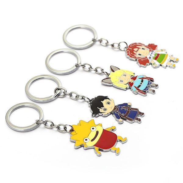 

keychains game ni no kuni 2:revenant kingdom keychain metal pendant keyring holder figure personalized key chains men chaveiro hc12832, Silver