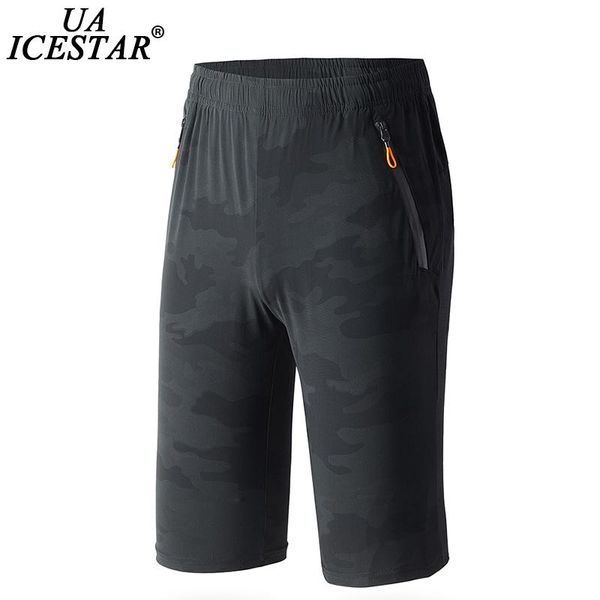 

men's shorts uaicestar brand jogger men cropped trousers 2021 summer camouflage slim fashion casual sport breathable, White;black