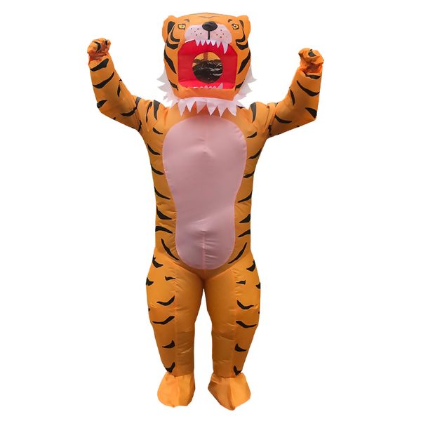 

mascot costumesamine tiger inflatable costumes halloween for carnival party costume role play disfraz for man womanmascot doll costum, Red;yellow