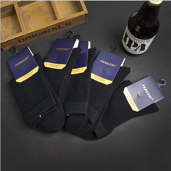 

few men tube business warm gentlemen comfortable soft and breathtaking cotton for autumn winter socks, Black