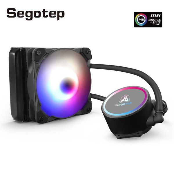 

fans & coolings segotep rgb cpu cooling 4pin pwm fan quiet computer water cooler for lga 2011 2066 2011-v3 am4 1150 pc