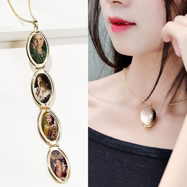 

pendant necklaces zavorohin 4 po fish scales memory floating expanding locket necklace fashion oval, Silver