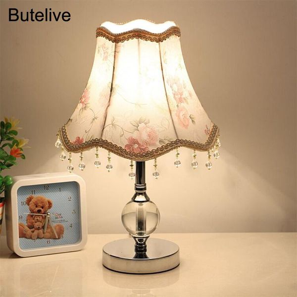 

vintage crystal european table lamps modern bedroom bedside lamp for living room lights retro nightstand led desk lamp e27 us eu